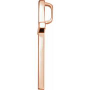 14K Rose 25.7 x 15.7 mm Pendant-