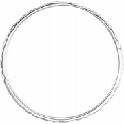 14K White Etched Ring-3.00(standard approximate size)-