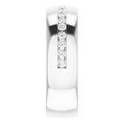 14K White 3/8 CTW Diamond Band-