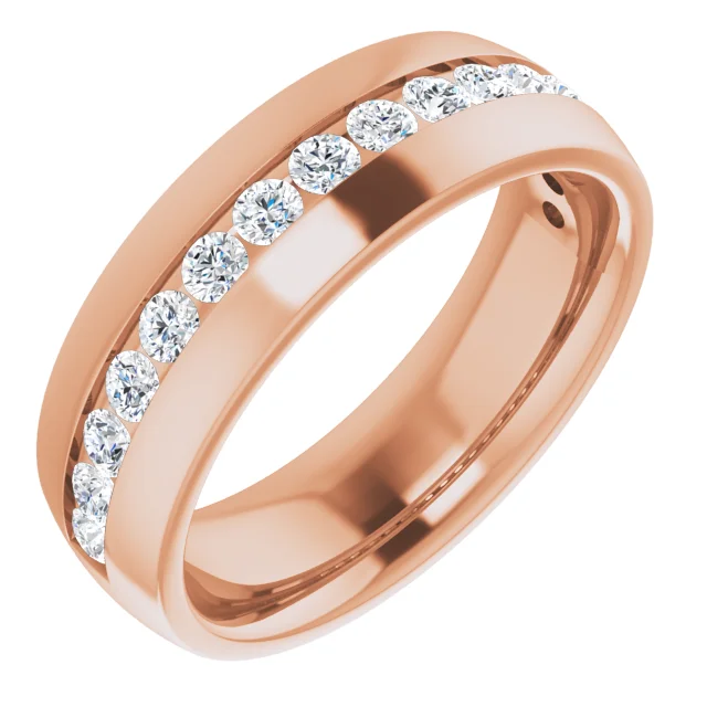 14K White 3/8 CTW Diamond Band-