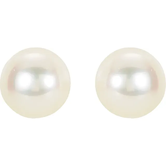 14K Yellow 6.5-7 mm Panache Freshwater Cultured Pearl Earrings-