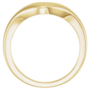 14K Yellow 10.5mm Dove Ring-