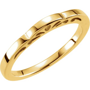14K Yellow Stackable Ring-