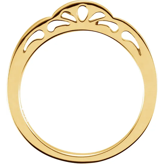 14K Yellow Stackable Ring-
