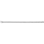 14K White 1/2 CTW Diamond Fashion Tennis 7" Bracelet-