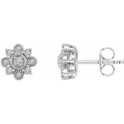 Vintage-Inspired Halo-Style Earrings-