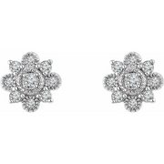 Vintage-Inspired Halo-Style Earrings-