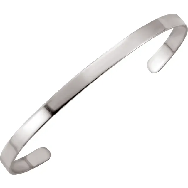 Sterling Silver Cuff Bracelet - 4.75 mm-