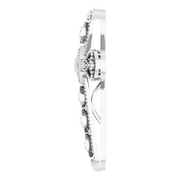 14K White .05 CTW Diamond Cross Pendant-