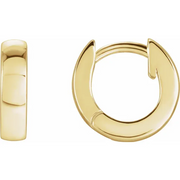 14K Yellow Hinged Hoop Earrings-