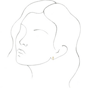 14K Yellow Hinged Hoop Earrings-