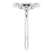 14K White Vintage-Inspired Ring-
