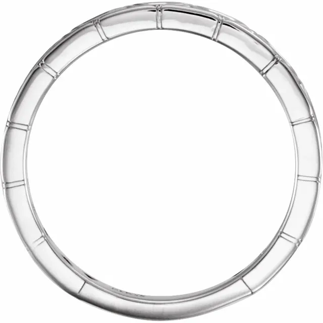 14K White Stackable Geometric Ring-