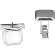 Posh Mommy? Engravable Square Cuff Links-