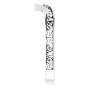14K White Vintage-Inspired "V" Ring-