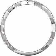 14K White Geometric Ring-