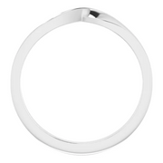 14K White 3 mm Stackable Twist Ring-