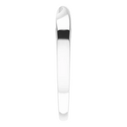 14K White 3 mm Stackable Twist Ring-