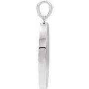 14K White Allah Pendant-