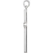 14K Yellow .01 CTW Diamond 19x8.9 mm Pendant-