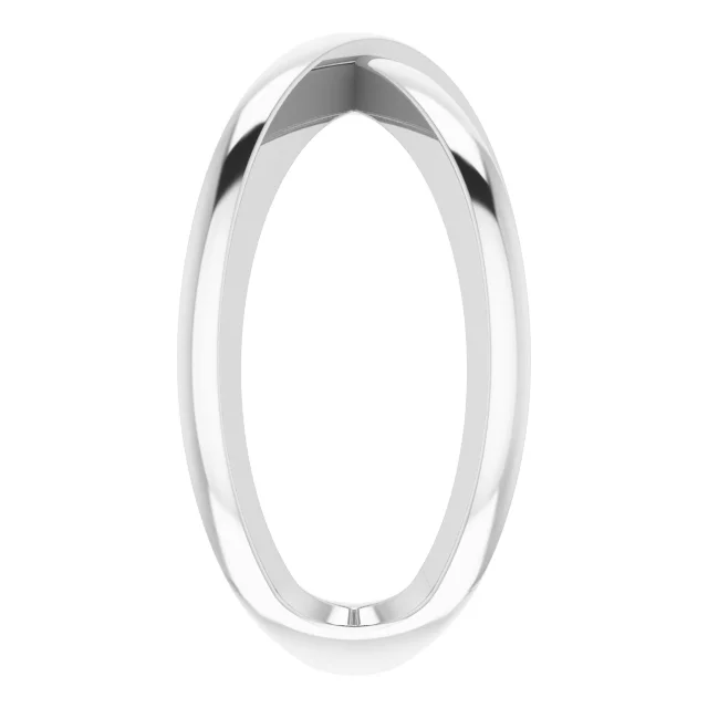 14K White Criss-Cross Ring Size 7-