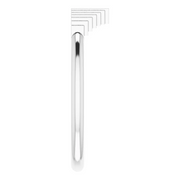 14K White Geometric Stackable Ring-