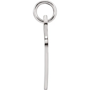 Sterling Silver 26.83x20.51 mm Heart Charm-