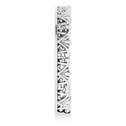 14K White Stackable Crown Ring-