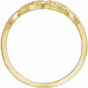 14K Yellow Granulated Metal Ring-