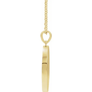 14K Yellow Allah Necklace-