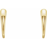 14K Yellow J-Hoop Earrings-