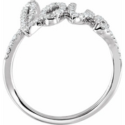 14K White 1/4 CTW Diamond Love Ring-