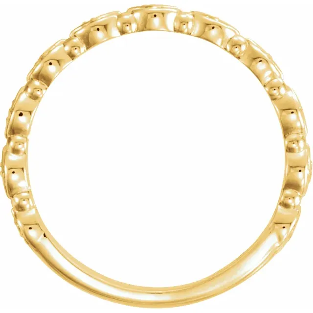 14K Yellow 1/8 CTW Stackable Diamond Ring-
