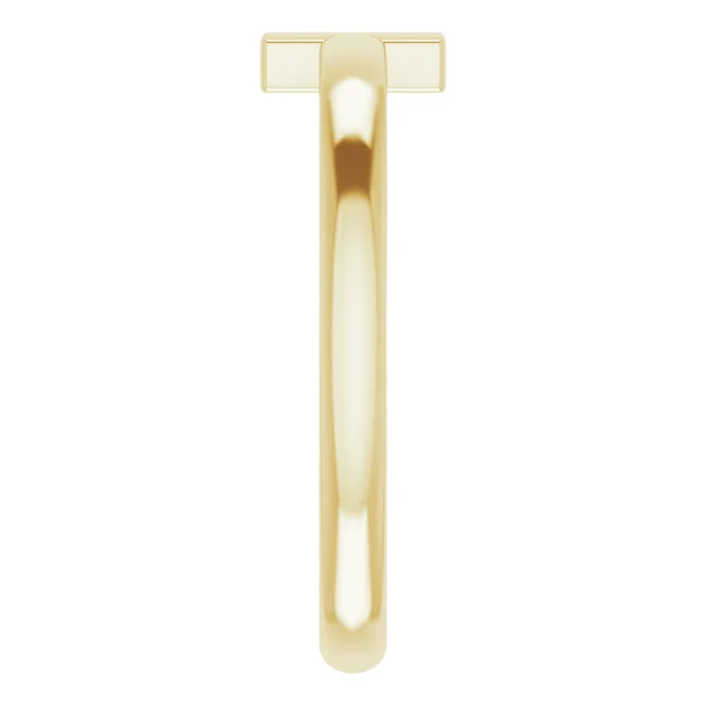 14K Yellow Youth Diamond Sideways Cross Ring-