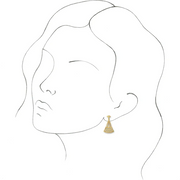 14K Yellow Vintage-Inspired Dangle Earrings-