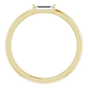 14K Yellow 1/8 CTW Diamond Stackable Ring-