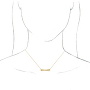 14K Yellow Vintage-Inspired Bar 16" Necklace-