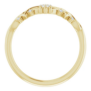 14K Yellow .06 CTW Diamond Vintage-Inspired Ring-