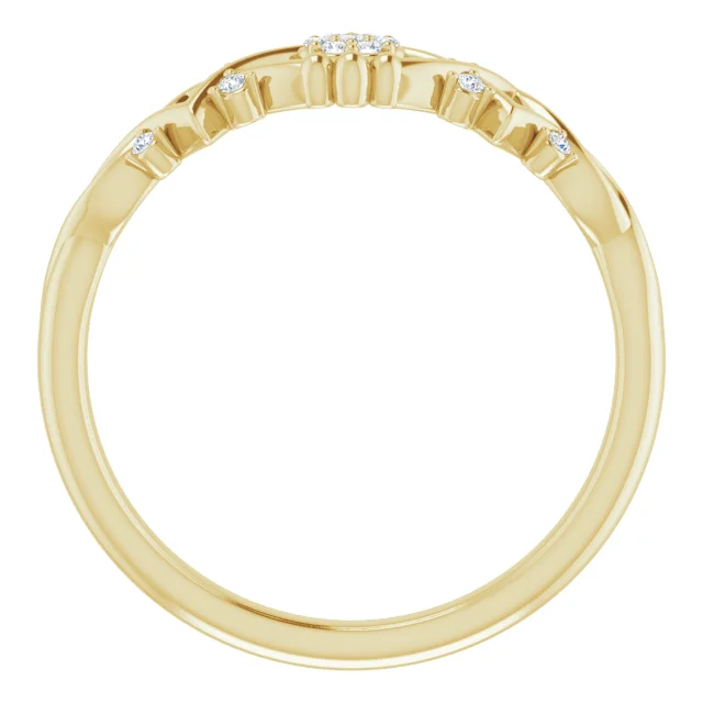 14K Yellow .06 CTW Diamond Vintage-Inspired Ring-