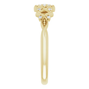 14K Yellow .06 CTW Diamond Vintage-Inspired Ring-
