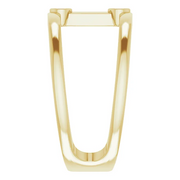 14K Yellow .06 CTW Diamond Two-Stone Negative Space Ring-7.00 (approximate standard size)-