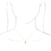 14K Yellow Hamsa 16-18" Necklace-