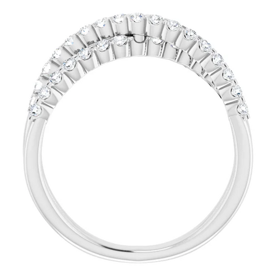 14K Rose 1/5 CTW Diamond Scattered Ring