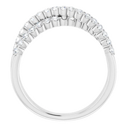 14K Rose 1/5 CTW Diamond Scattered Ring-7.00 (approximate standard size)-