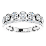 14K White 1 CTW Lab-Grown Diamond Ring-