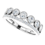 14K White 1 CTW Lab-Grown Diamond Ring-