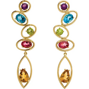 Multi-Gemstone Earrings-