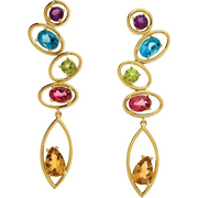 Multi-Gemstone Earrings-