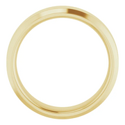 14K Yellow 6 mm Beveled-Edge Comfort-Fit Band Size 9.5-