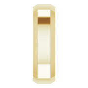14K Yellow 6 mm Beveled-Edge Comfort-Fit Band Size 9.5-